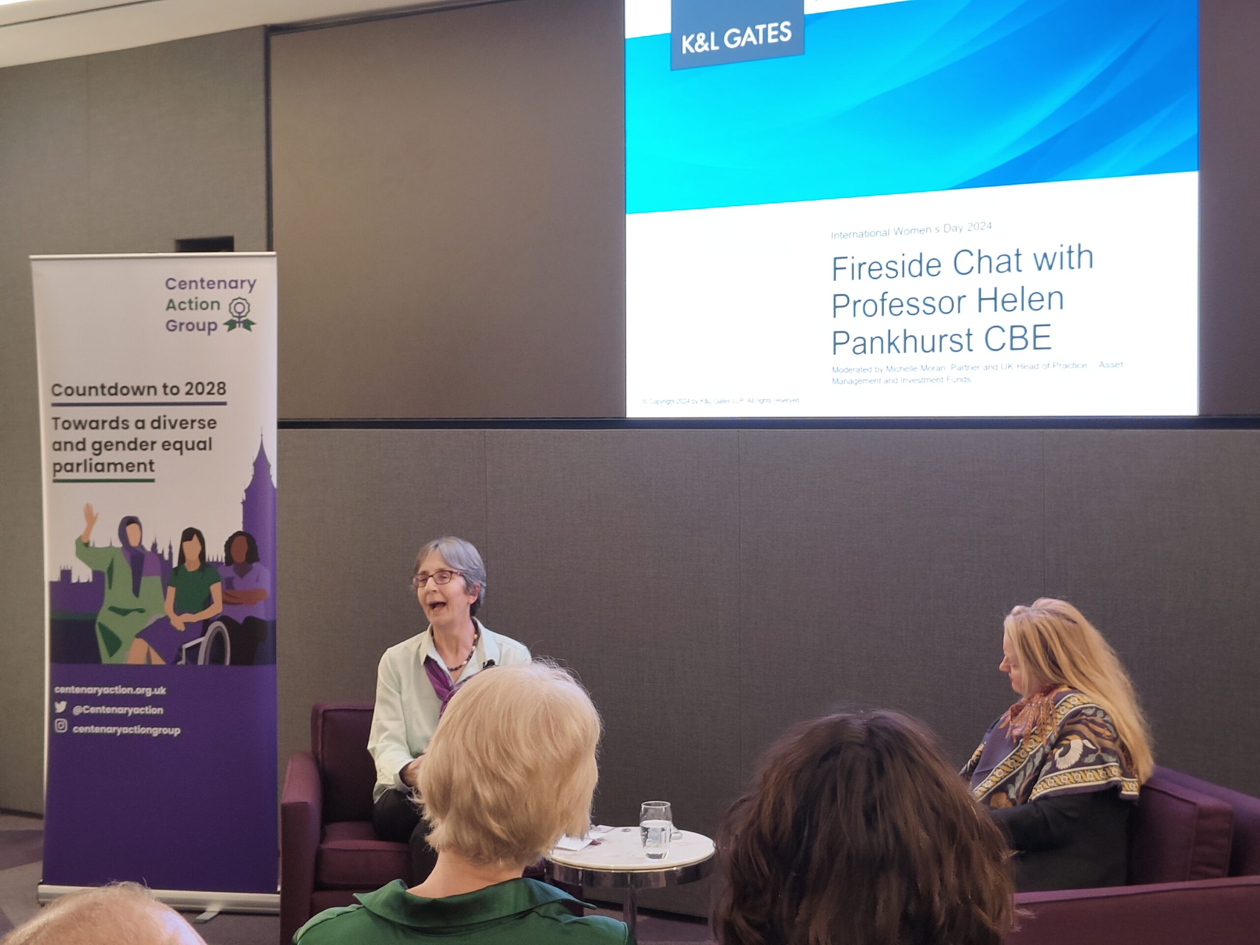 Helen at women in business meeting