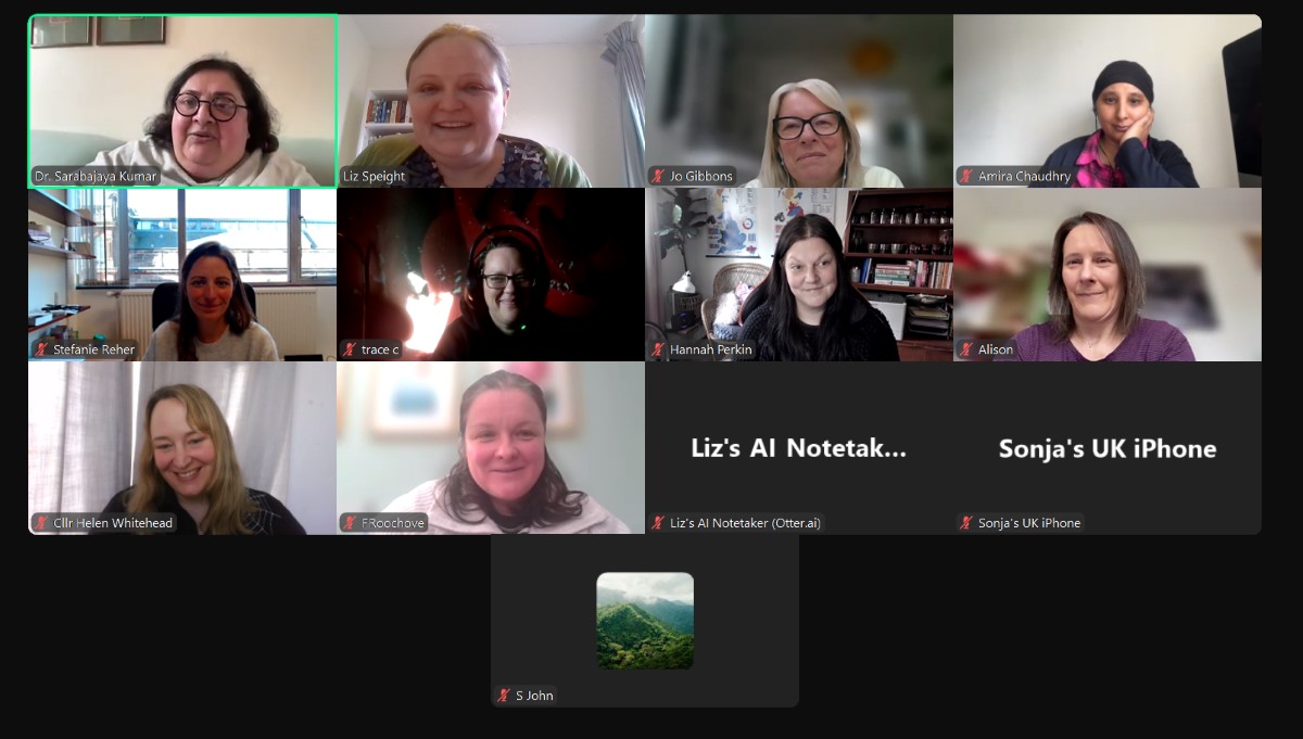 Screenshot from Disabled Women in Politics roundtable