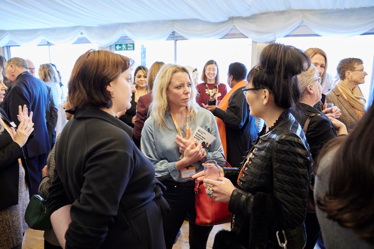 Mingling shot at Celebrating women in parliament event