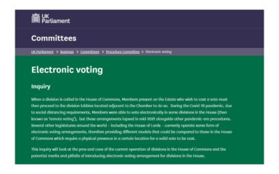 Submission to the Procedure Committee Inquiry on Electronic Voting