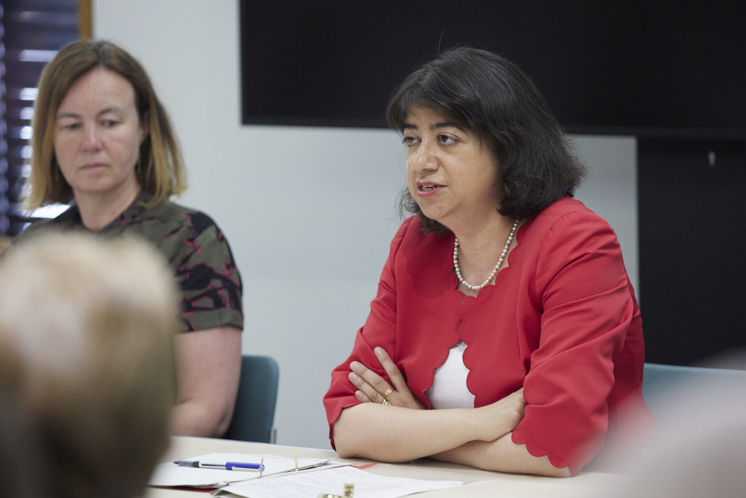 Photo of Seema Malhotra MP on panel at 1st July event
