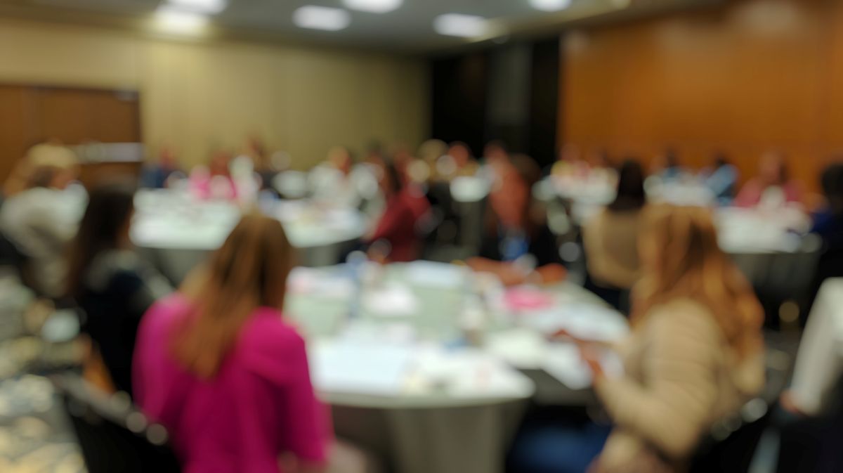 Blurred photo of a roundtable