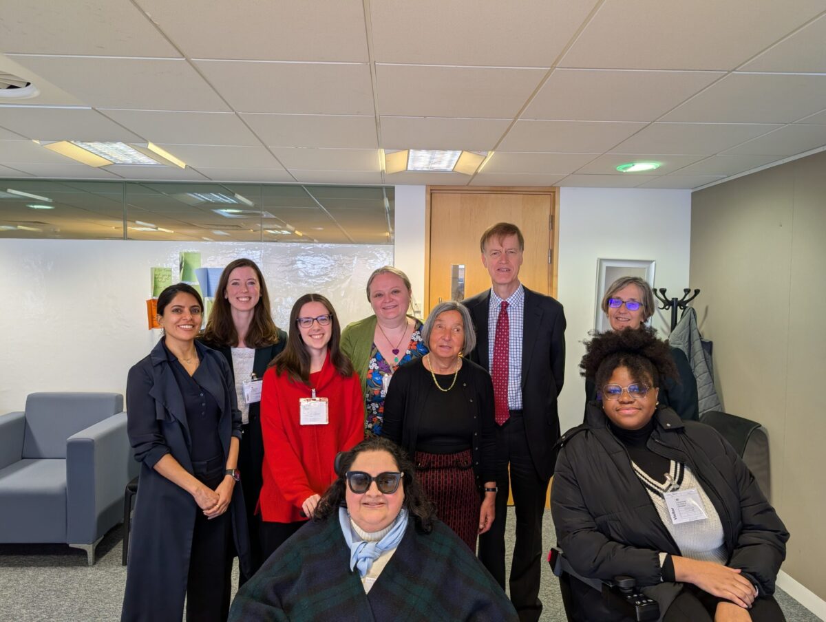 Photograph of meeting with Stephen Timms Minister for Disability